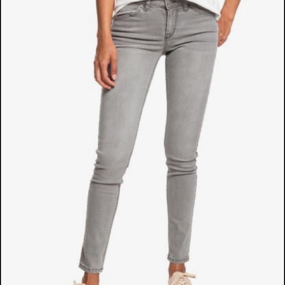 🦋Roxy Gray Skinny Jeans, Junior 3